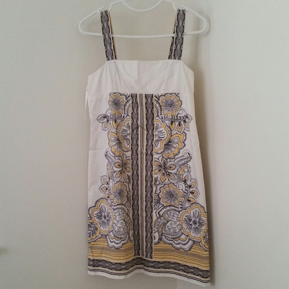 LOFT Floral Aztec Strap Dress 2P